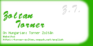 zoltan torner business card