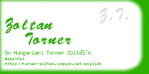 zoltan torner business card